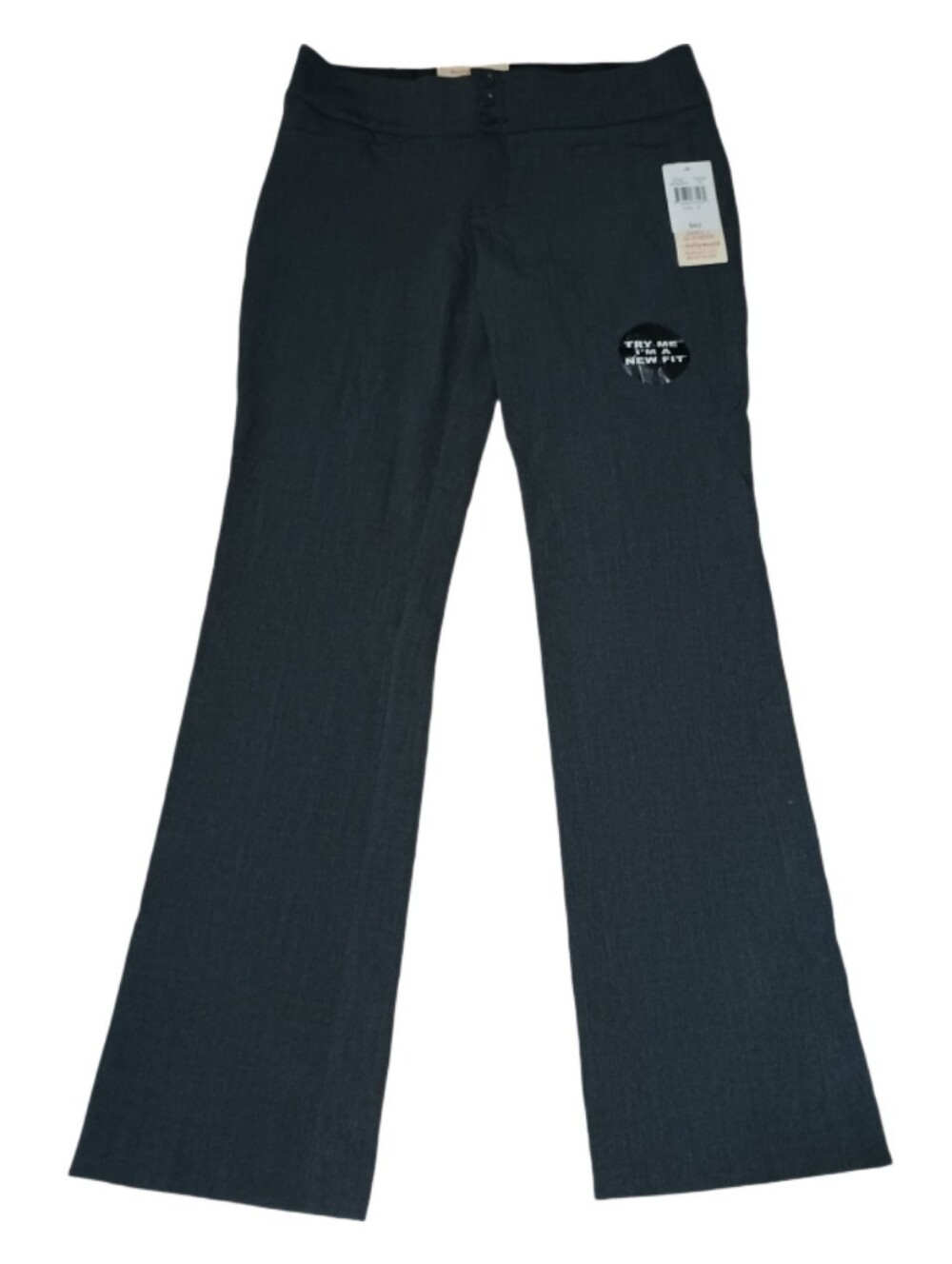 Simply Slender Hollywould Slim Pants in Gray NWT